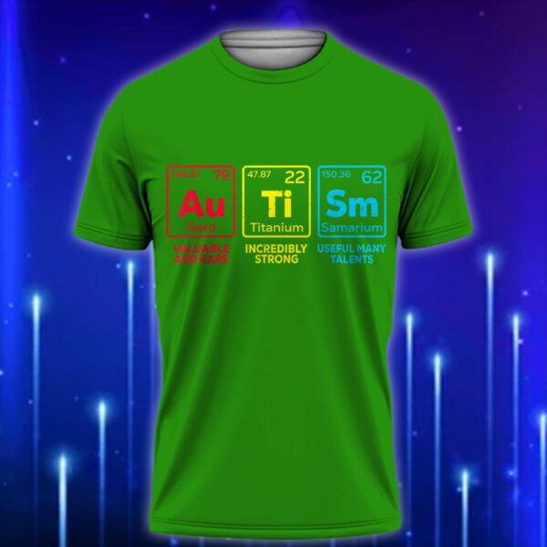 Autism_Awareness_T-Shirt_E28093_Elements_Periodic_Table_Design_Celebrate_Neurodiversity_Green