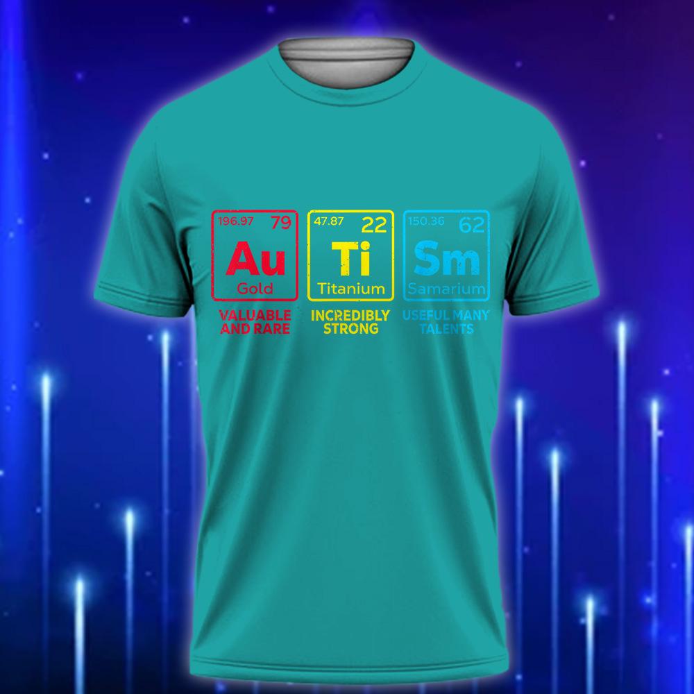 Autism_Awareness_T-Shirt_E28093_Elements_Periodic_Table_Design_Celebrate_Neurodiversity_Teal