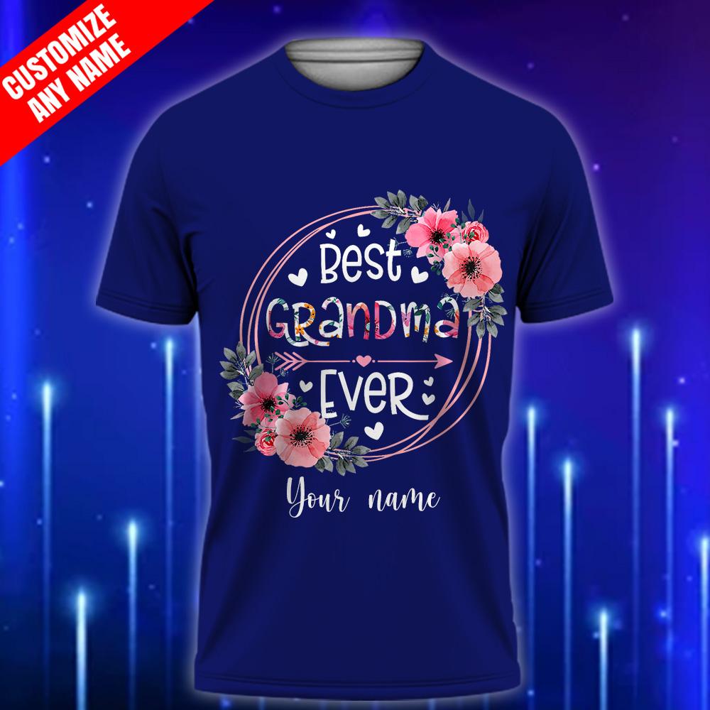 Custom_Grandma_T-Shirt_-_Best_Grandma_Ever_Shirt_E28093_Perfect_Gift_from_Grandkids_Navy