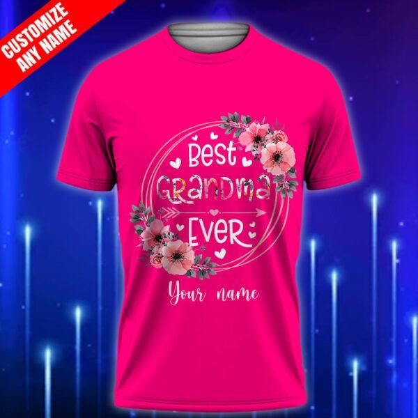 Custom_Grandma_T-Shirt_-_Best_Grandma_Ever_Shirt_E28093_Perfect_Gift_from_Grandkids_Pink