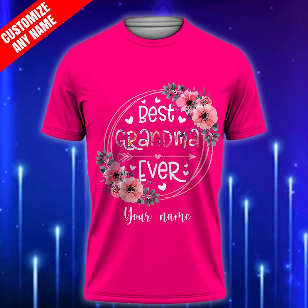 Custom_Grandma_T-Shirt_-_Best_Grandma_Ever_Shirt_E28093_Perfect_Gift_from_Grandkids_Pink