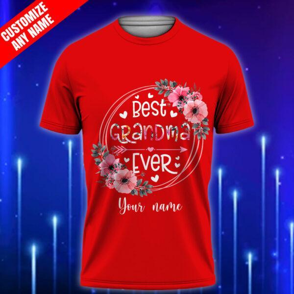 Custom_Grandma_T-Shirt_-_Best_Grandma_Ever_Shirt_E28093_Perfect_Gift_from_Grandkids_Red