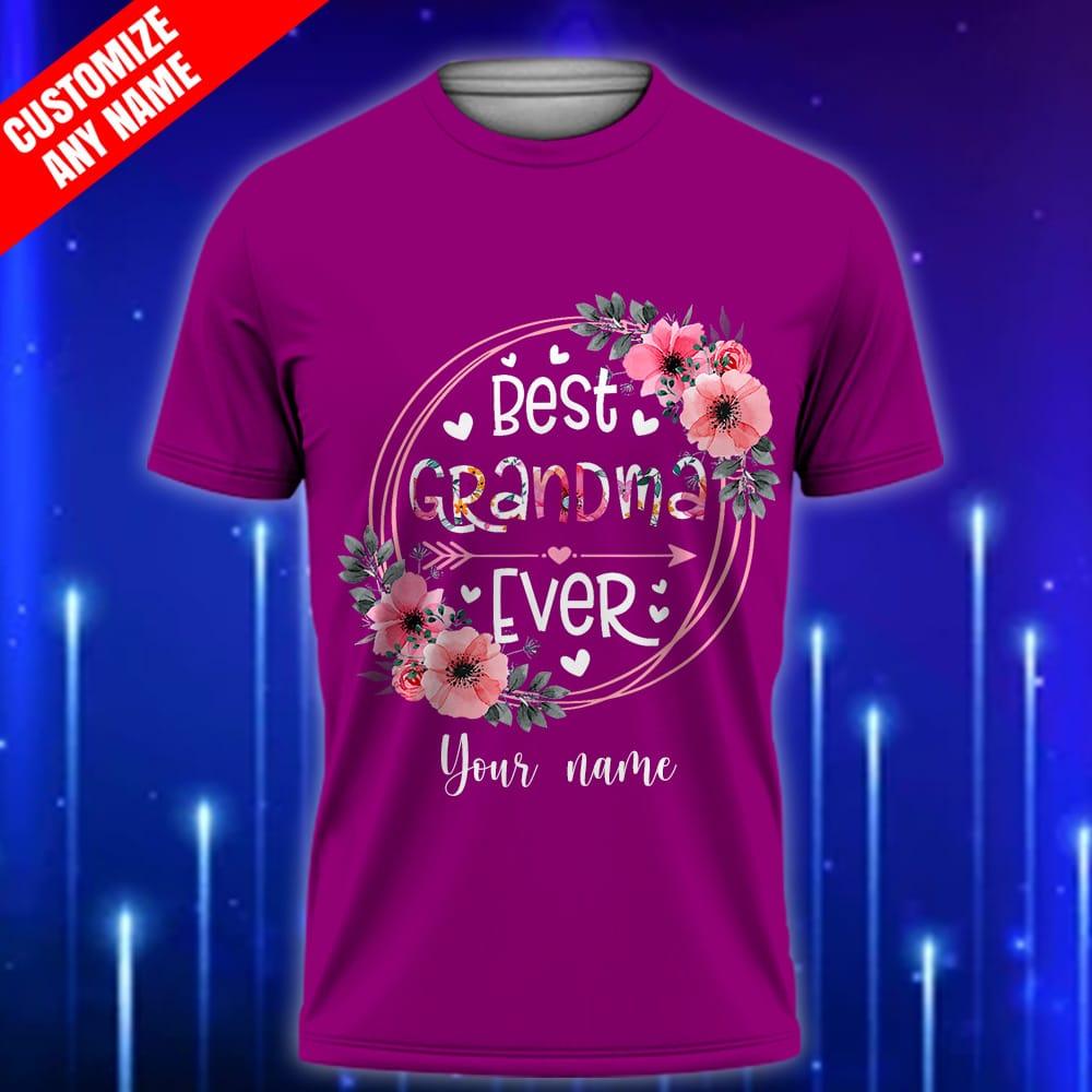 Custom_Grandma_T-Shirt_-_Best_Grandma_Ever_Shirt_E28093_Perfect_Gift_from_Grandkids_Violet