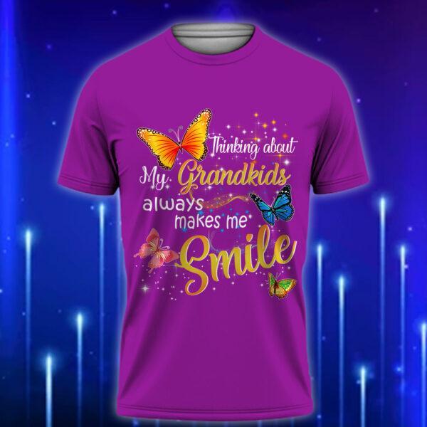 Custom_Grandma_T-Shirt_Thinking_About_My_Grandkids_Always_Makes_Me_Smile_Purple