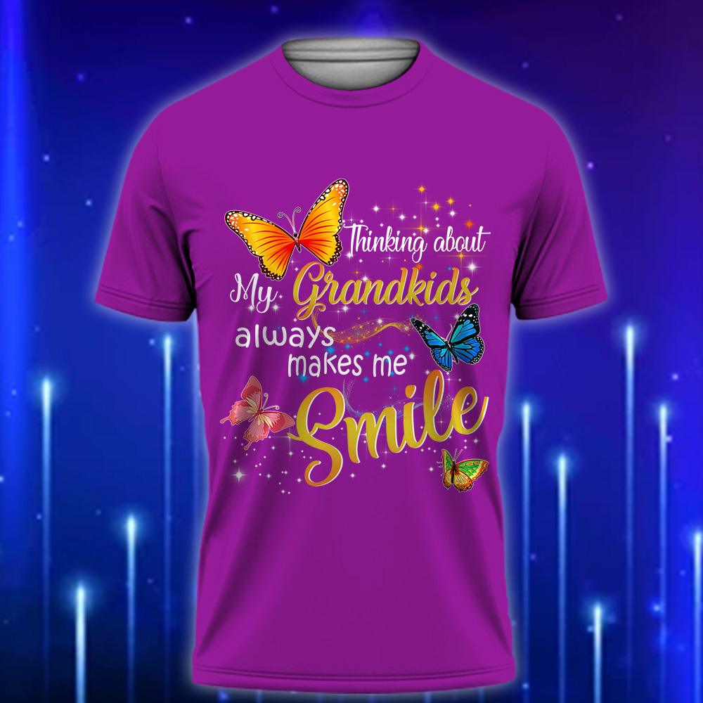 Custom_Grandma_T-Shirt_Thinking_About_My_Grandkids_Always_Makes_Me_Smile_Purple