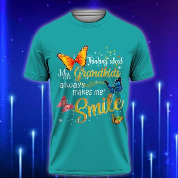 Custom_Grandma_T-Shirt_Thinking_About_My_Grandkids_Always_Makes_Me_Smile_Teal