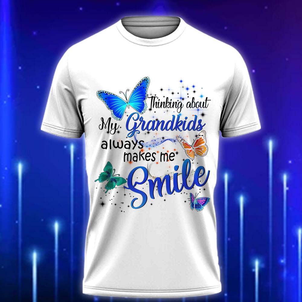 Custom_Grandma_T-Shirt_Thinking_About_My_Grandkids_Always_Makes_Me_Smile_White