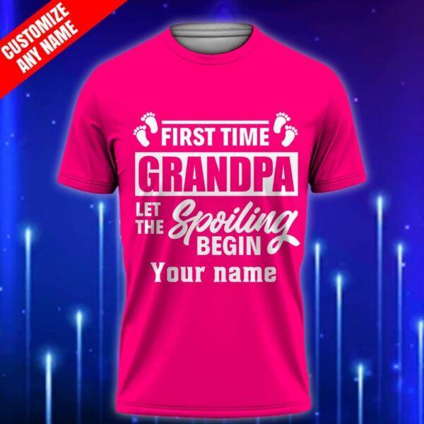 Custom_Grandpa_T-Shirt_2025_-_First_Time_Grandpa_Shirt_-_Let_the_Spoiling_Begin_Pink