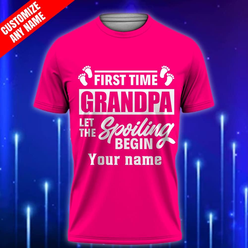 Custom_Grandpa_T-Shirt_2025_-_First_Time_Grandpa_Shirt_-_Let_the_Spoiling_Begin_Pink