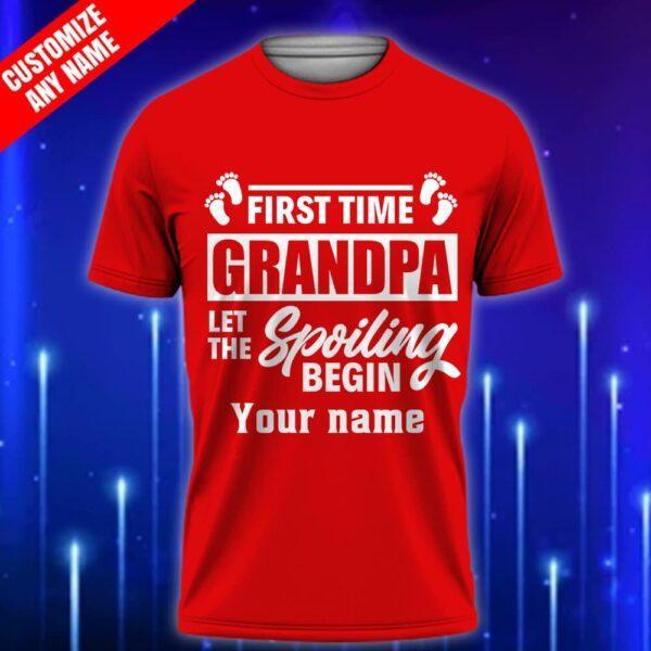 Custom_Grandpa_T-Shirt_2025_-_First_Time_Grandpa_Shirt_-_Let_the_Spoiling_Begin_Red