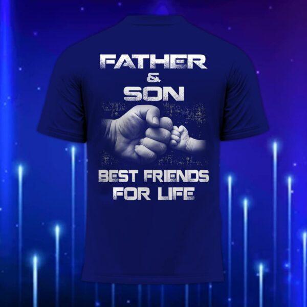 Father_and_Son_Best_Friends_for_Life_Shirt_2025_The_Ultimate_Custom_Father_T-Shirt_Navy