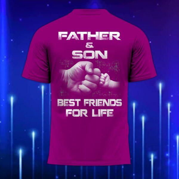 Father_and_Son_Best_Friends_for_Life_Shirt_2025_The_Ultimate_Custom_Father_T-Shirt_Violet