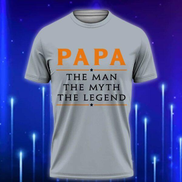 Funny_Papa_Shirt_The_Man_The_Myth_The_Legend_T-Shirt_for_Cool_Grandfathers_Grey
