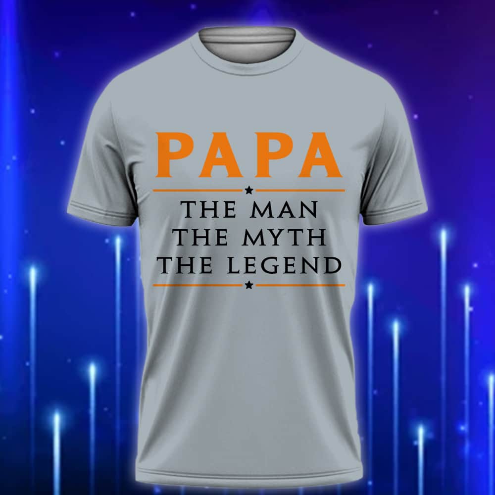 Funny_Papa_Shirt_The_Man_The_Myth_The_Legend_T-Shirt_for_Cool_Grandfathers_Grey