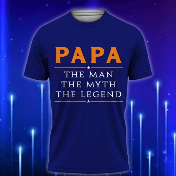Funny_Papa_Shirt_The_Man_The_Myth_The_Legend_T-Shirt_for_Cool_Grandfathers_Navy