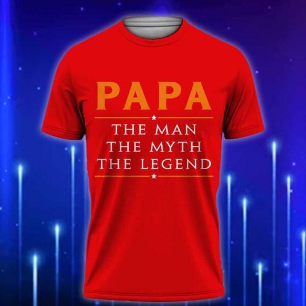 Funny_Papa_Shirt_The_Man_The_Myth_The_Legend_T-Shirt_for_Cool_Grandfathers_Red