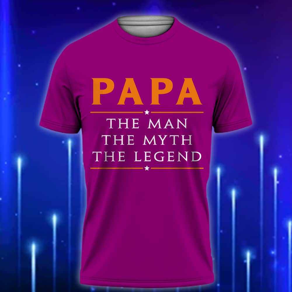 Funny_Papa_Shirt_The_Man_The_Myth_The_Legend_T-Shirt_for_Cool_Grandfathers_Violet