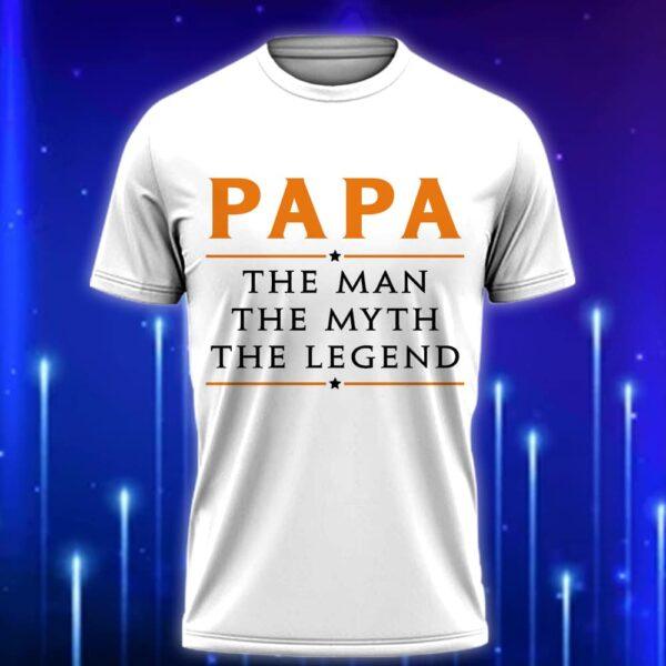 Funny_Papa_Shirt_The_Man_The_Myth_The_Legend_T-Shirt_for_Cool_Grandfathers_White