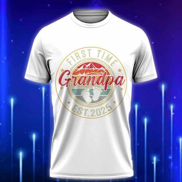 New_Grandpa_T-Shirt_for_2025_E28093_Fun_Gift_for_First_Time_Grandpas_White
