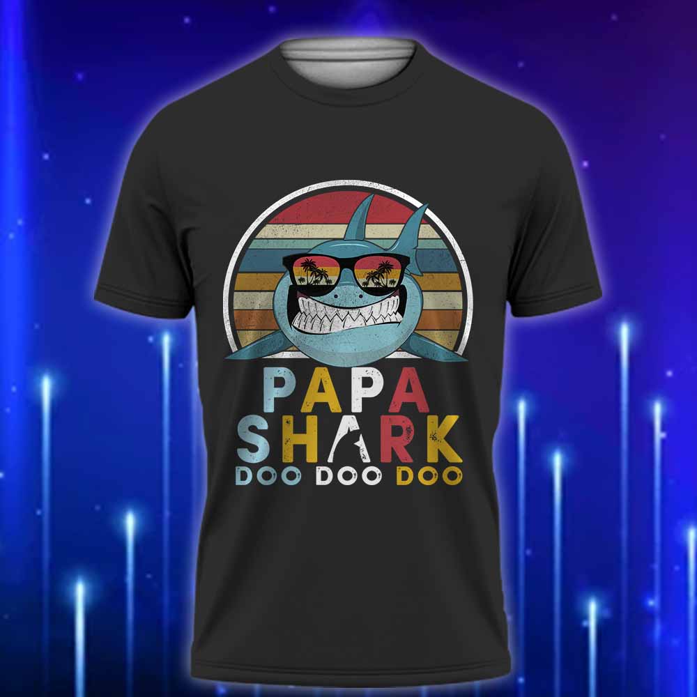 Papa_Shark_Doo_Doo_Doo_T-Shirt_E28093_A_Fun_26_Adorable_Shirt_for_Every_Proud_Dad_Black