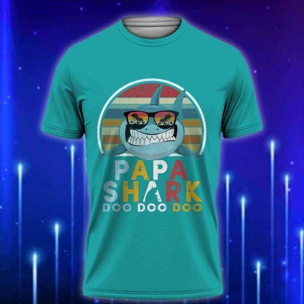 Papa_Shark_Doo_Doo_Doo_T-Shirt_E28093_A_Fun_26_Adorable_Shirt_for_Every_Proud_Dad_Teal