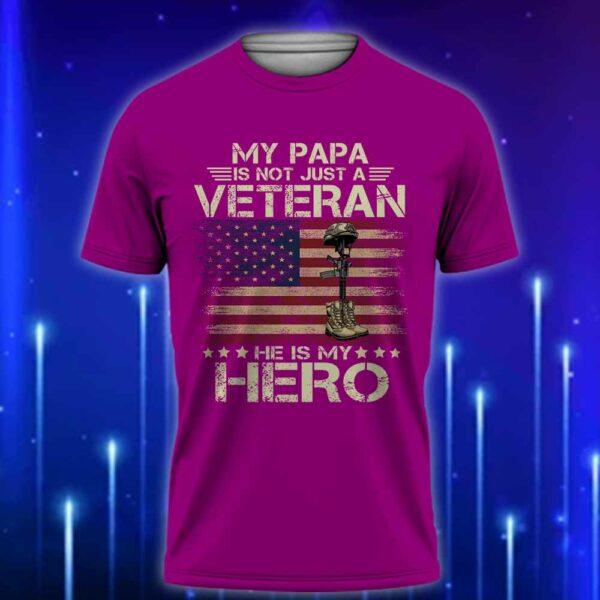 Papa_Veteran_T-Shirt_2025_-_My_Papa_Is_Not_Just_a_Veteran_HeE28099s_My_Hero_T-Shirt_Violet