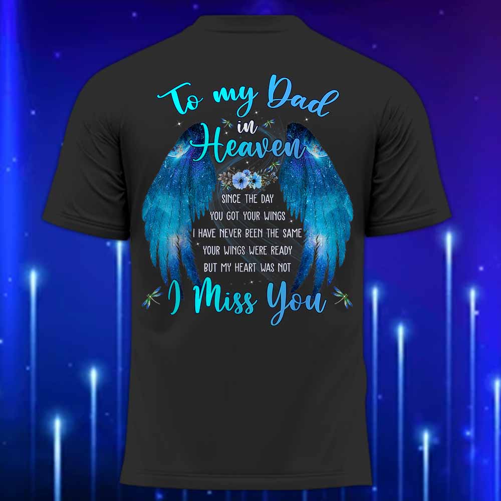 To_My_Dad_in_Heaven_T-Shirt_-_Memorial_T-Shirt_for_Dad_Black