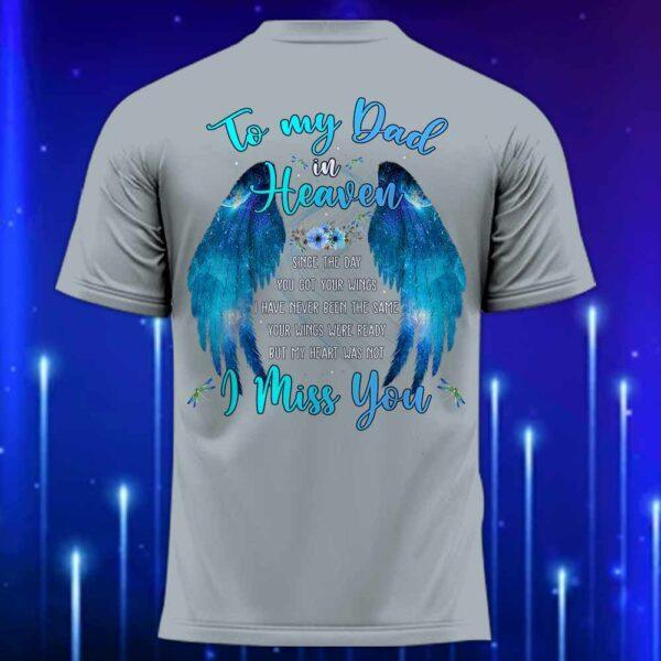 To_My_Dad_in_Heaven_T-Shirt_-_Memorial_T-Shirt_for_Dad_Grey