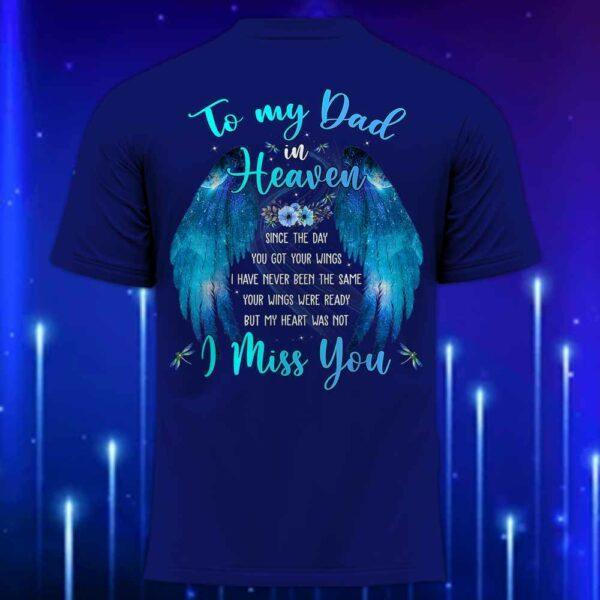 To_My_Dad_in_Heaven_T-Shirt_-_Memorial_T-Shirt_for_Dad_Navy