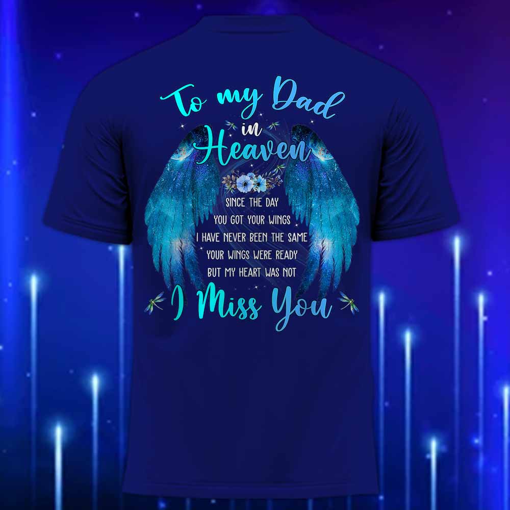 To_My_Dad_in_Heaven_T-Shirt_-_Memorial_T-Shirt_for_Dad_Navy