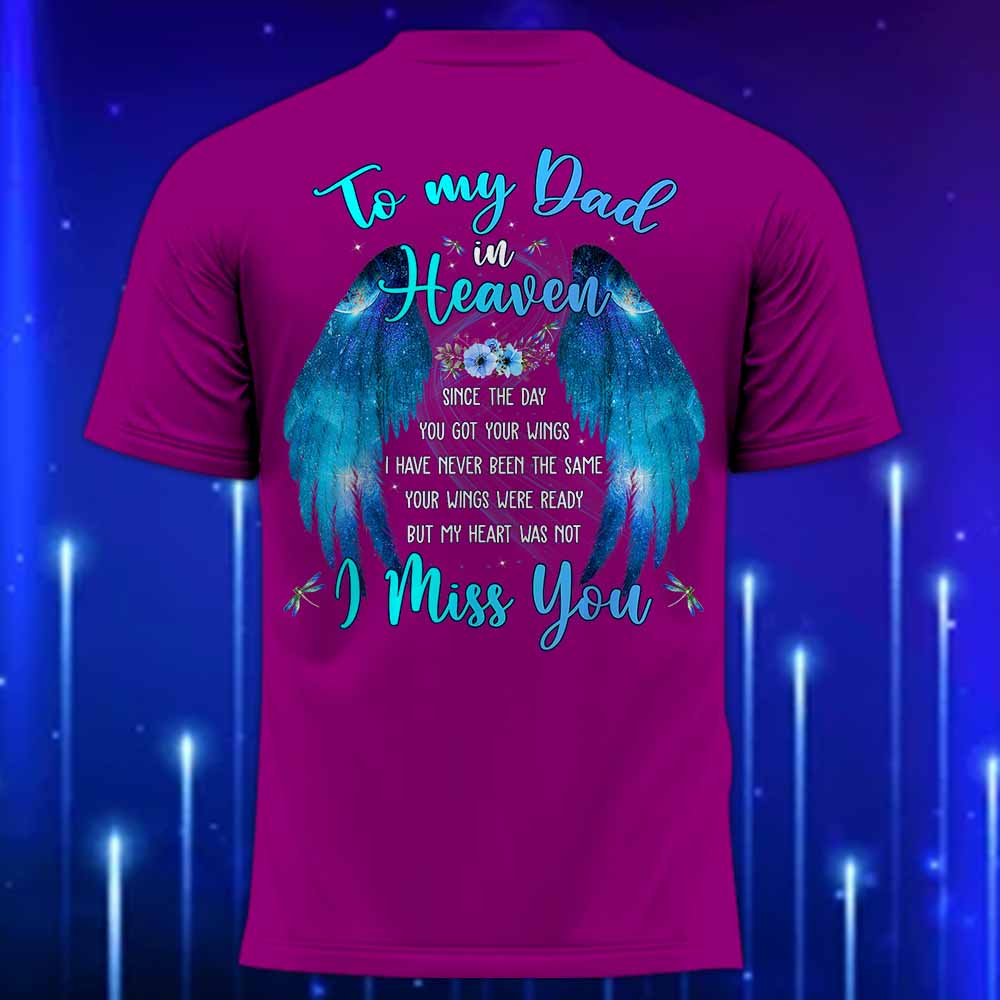 To_My_Dad_in_Heaven_T-Shirt_-_Memorial_T-Shirt_for_Dad_Purple