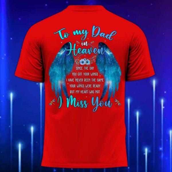 To_My_Dad_in_Heaven_T-Shirt_-_Memorial_T-Shirt_for_Dad_Red