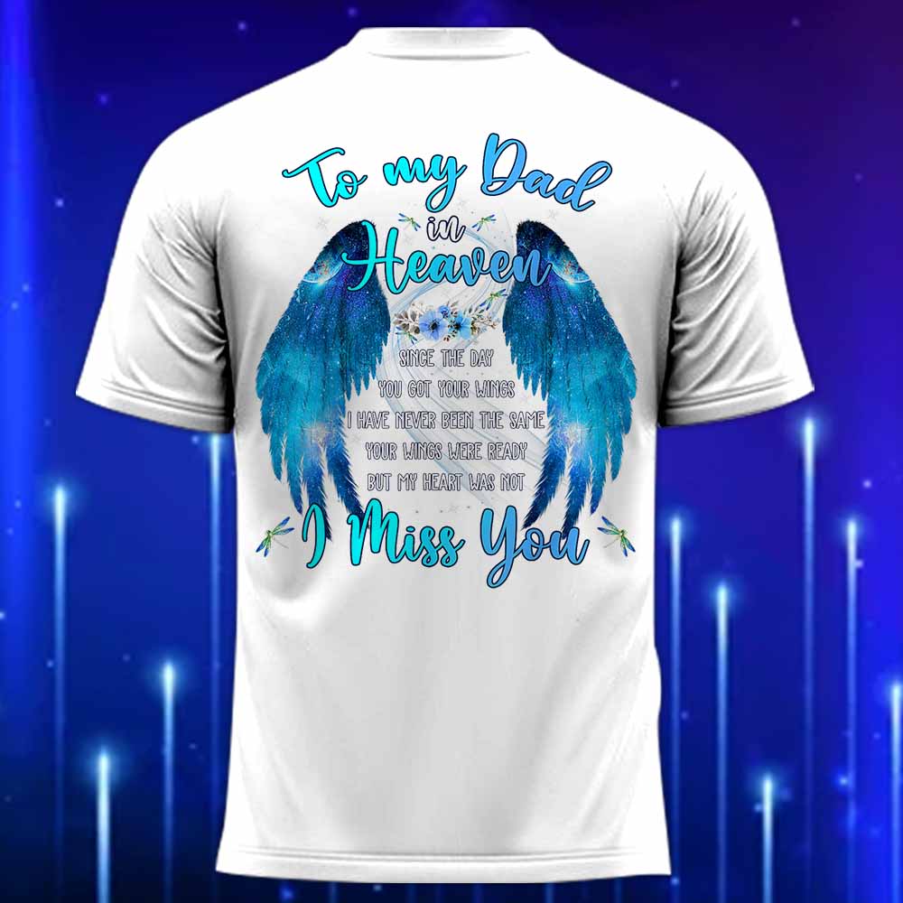 To_My_Dad_in_Heaven_T-Shirt_-_Memorial_T-Shirt_for_Dad_White