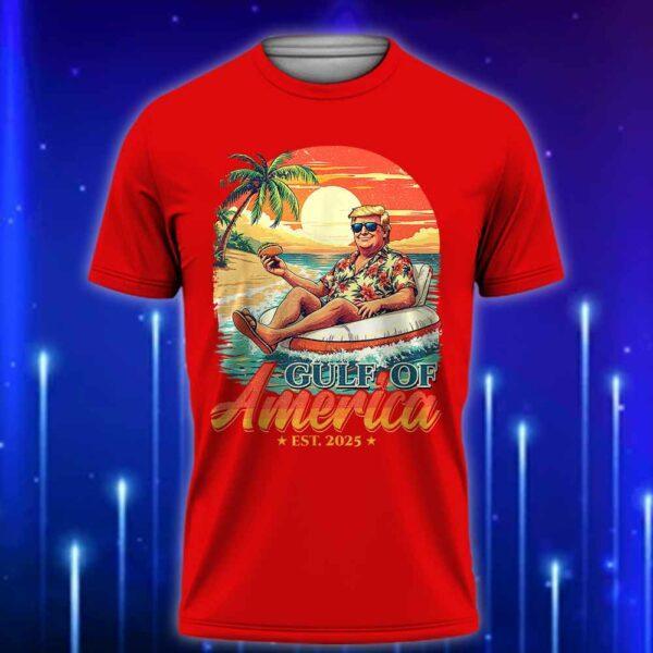 Funny_Trump_T-Shirt_Gulf_Of_Us_America_Est_2025_Red
