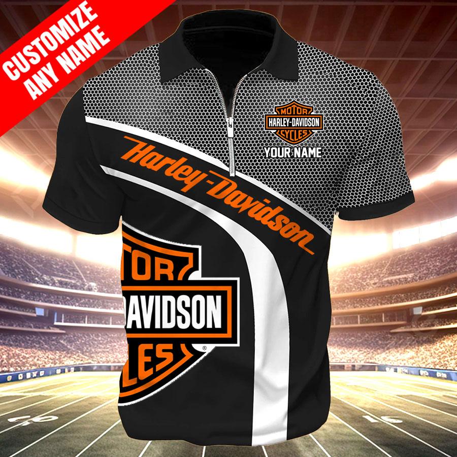 KPVZXOE Custom Zipper Polo Shirt