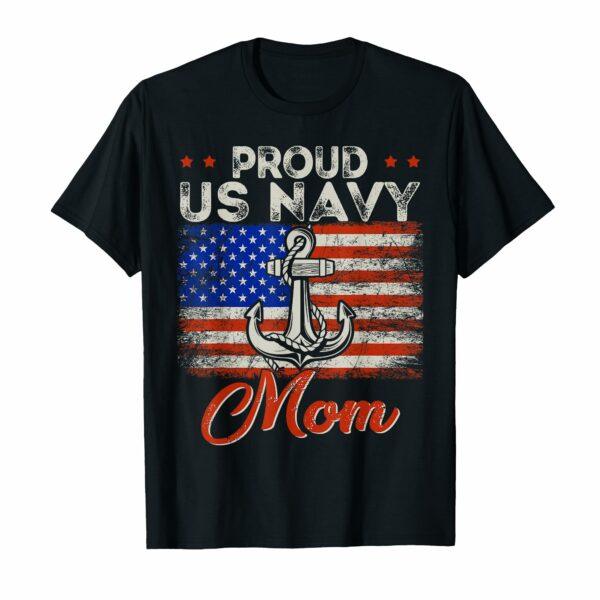 US Navy Proud Mother - Proud US Navy For Mom Veteran Day T-Shirt