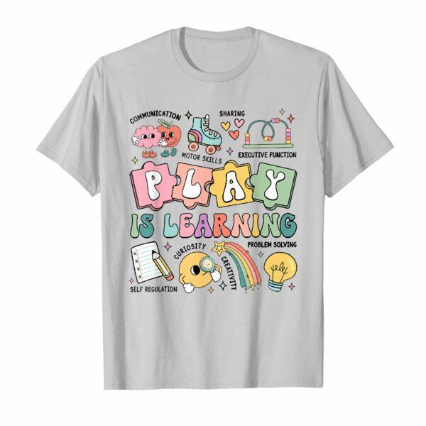 Retro Play Is Learning Kindergarten Teacher Team Women T-Shirt