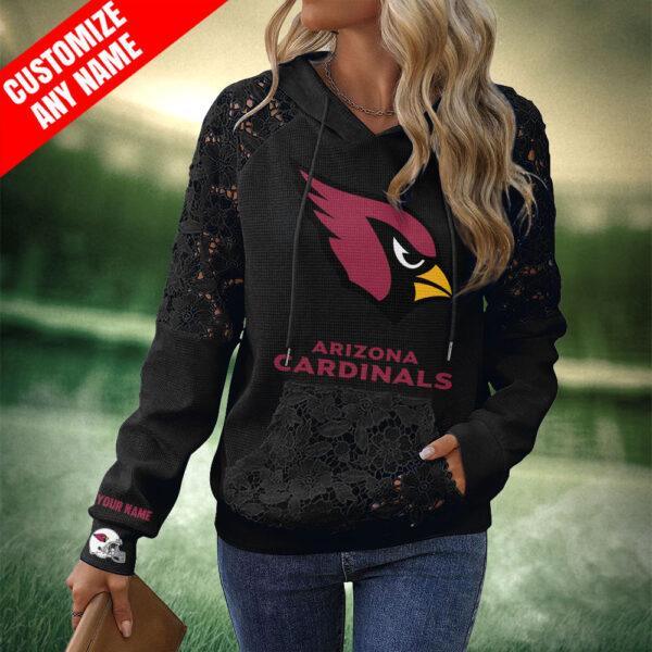 XSYSMYK Women Floral Lace Hoodie