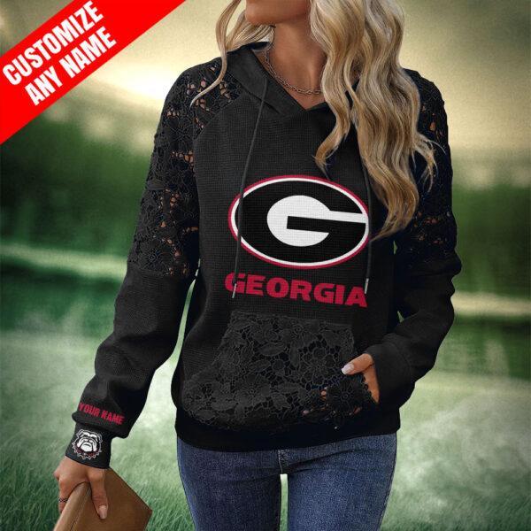 XSNSUHN Women Floral Lace Hoodie