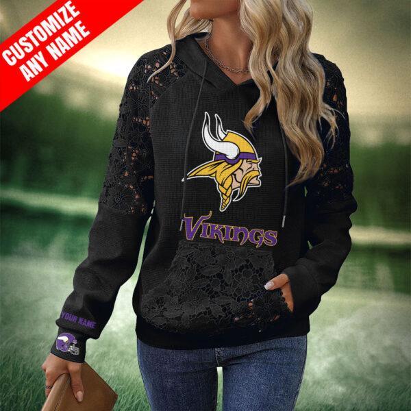 MVAOIOP Women Floral Lace Hoodie