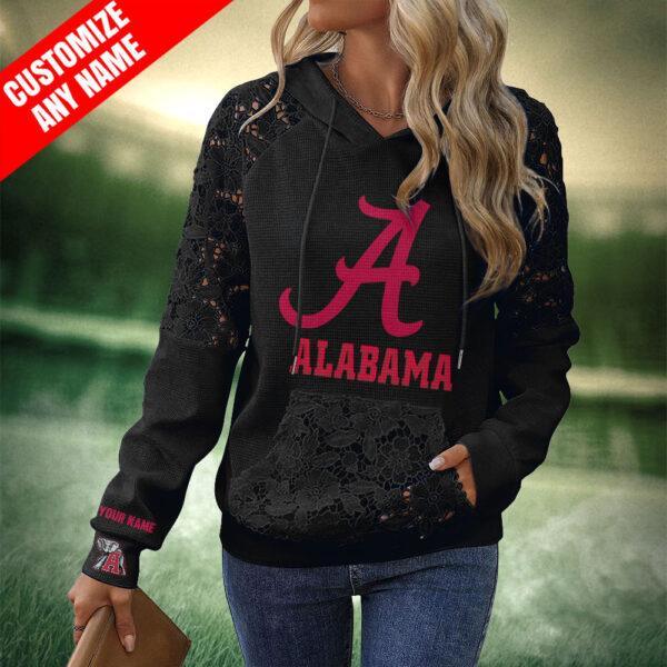 SAOICDC Women Floral Lace Hoodie