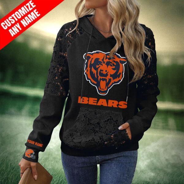 CQKPNNQ Women Floral Lace Hoodie