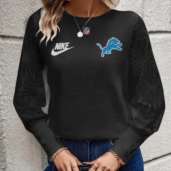 SRRKNFZ Women Lace Patchwork Hoodie