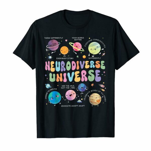 Neurodiverse Universe Autism Awareness Understand Accept T-Shirt