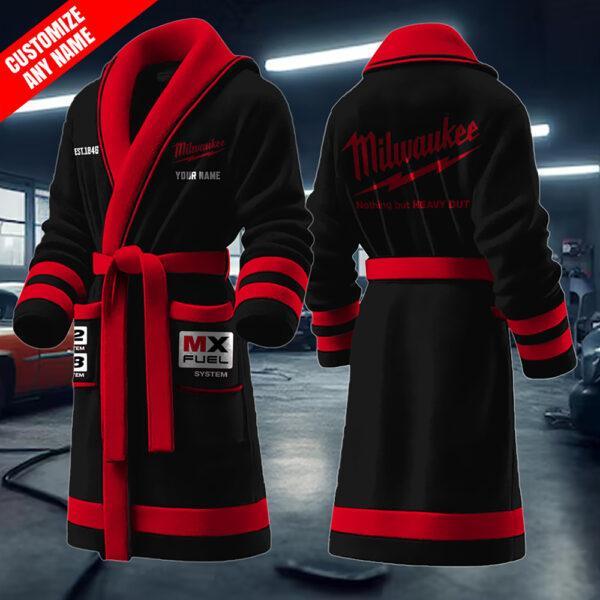 ZHUBBRR Fleece Bathrobe