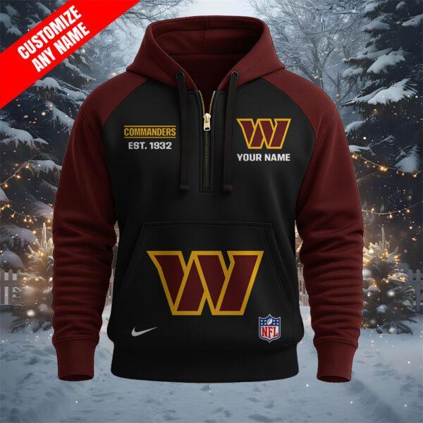 IBOWKUV Half Zip Heavy Hoodie