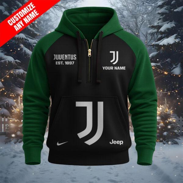 OUAKGUZ Half Zip Heavy Hoodie