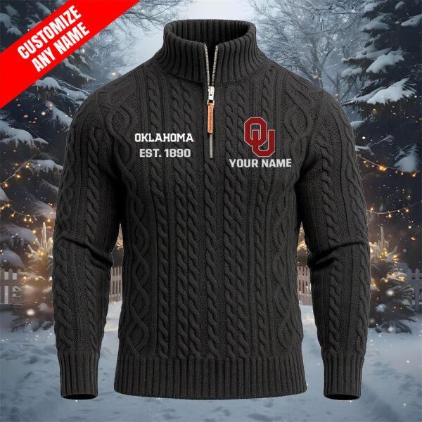 IABPFUG Quarter Zip Knit Sweater