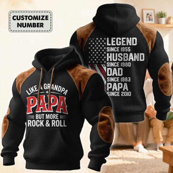 Custom Papa Legacy Timeline Hoodie - Handcrafted Edition