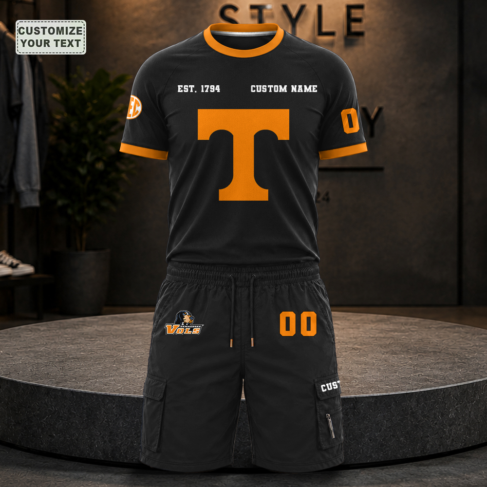 RBQTKKMBKQ Custom Premium Ring-Spun Cotton T-Shirt and Short - Image 2